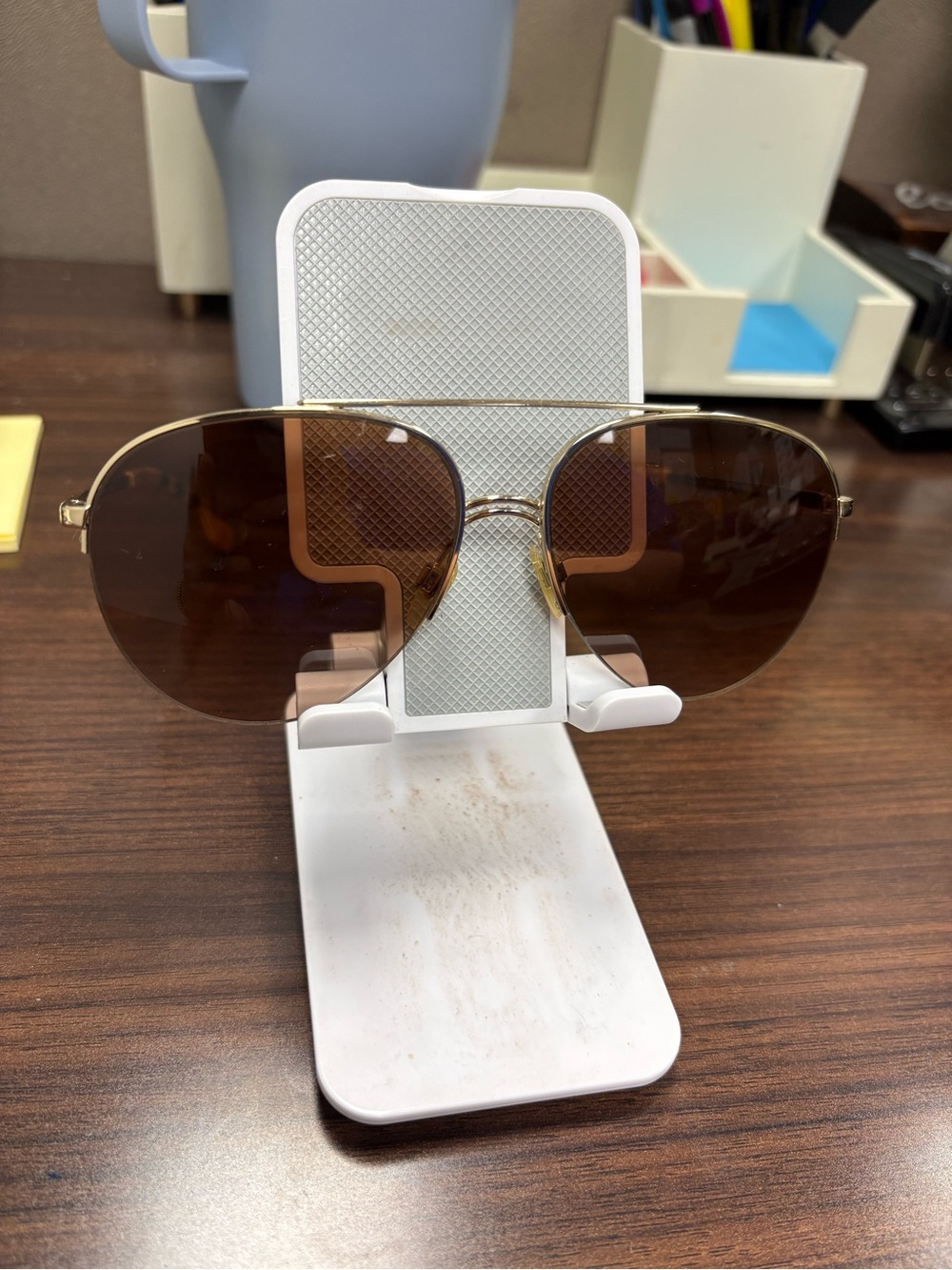 Burberry BE3113 Classic Aviator Sunglasses - Brown Lenses, Gold Frame - Picture 1 of 12